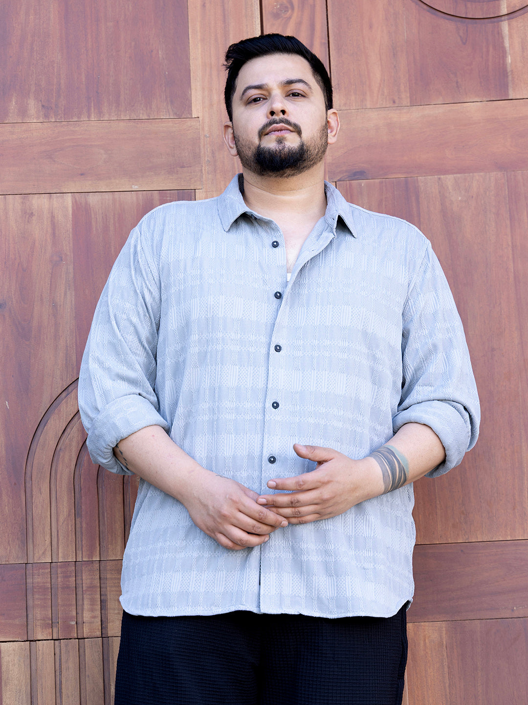 Braided-Knot Tactile Shirt