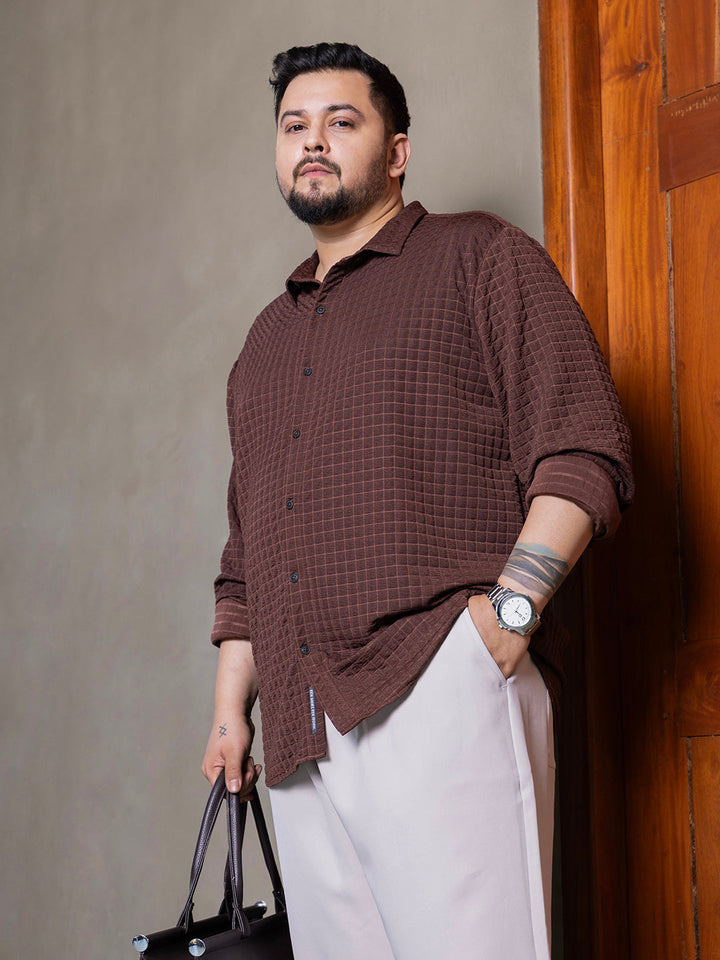 Cube-Textured Shirt