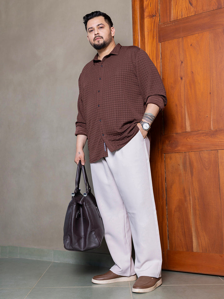 Cube-Textured Shirt