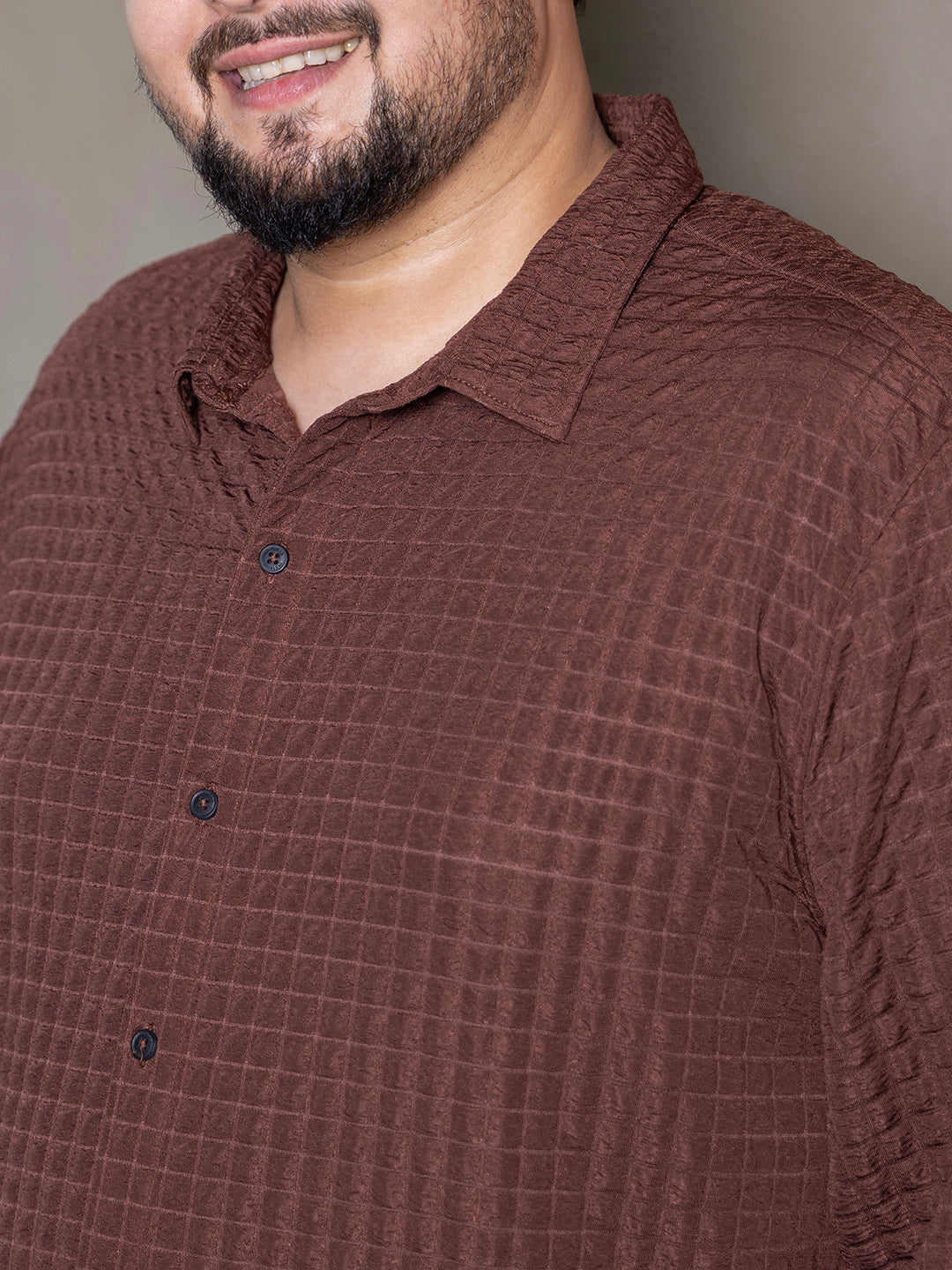 Cube-Textured Shirt