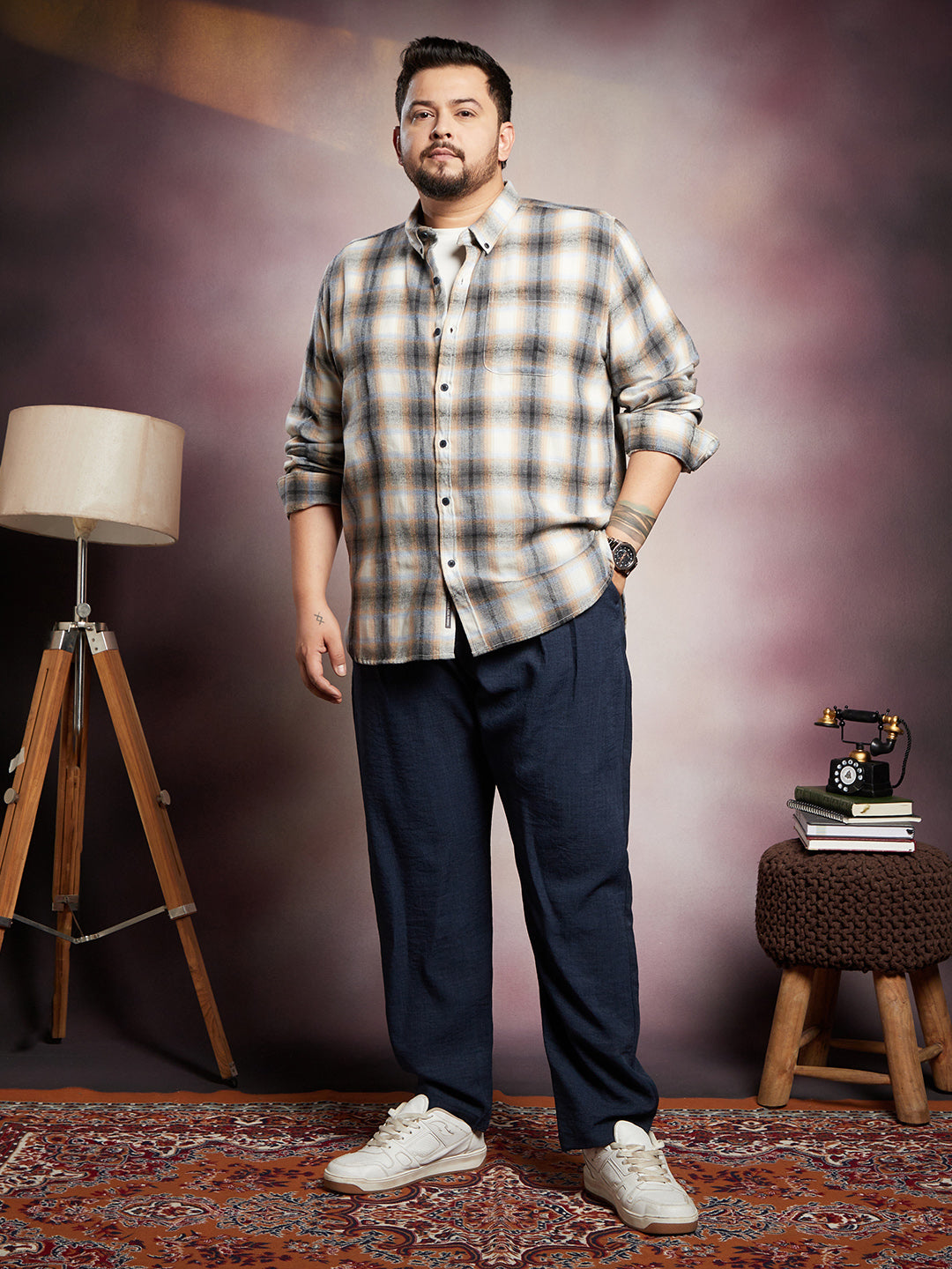 Gradient-Graph Regular Shirt