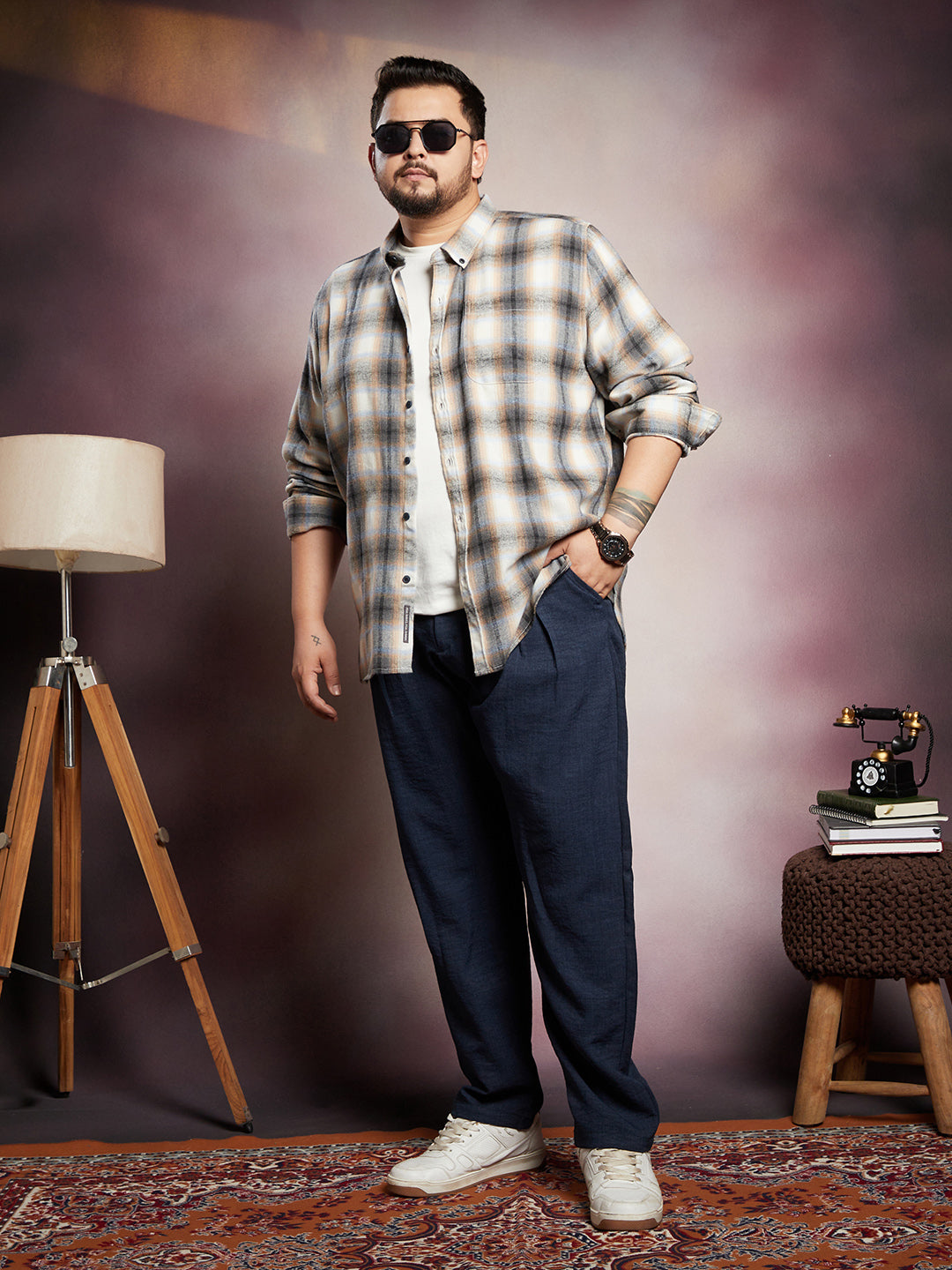 Gradient-Graph Regular Shirt