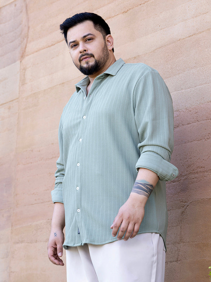 Rope-Textured Shirt