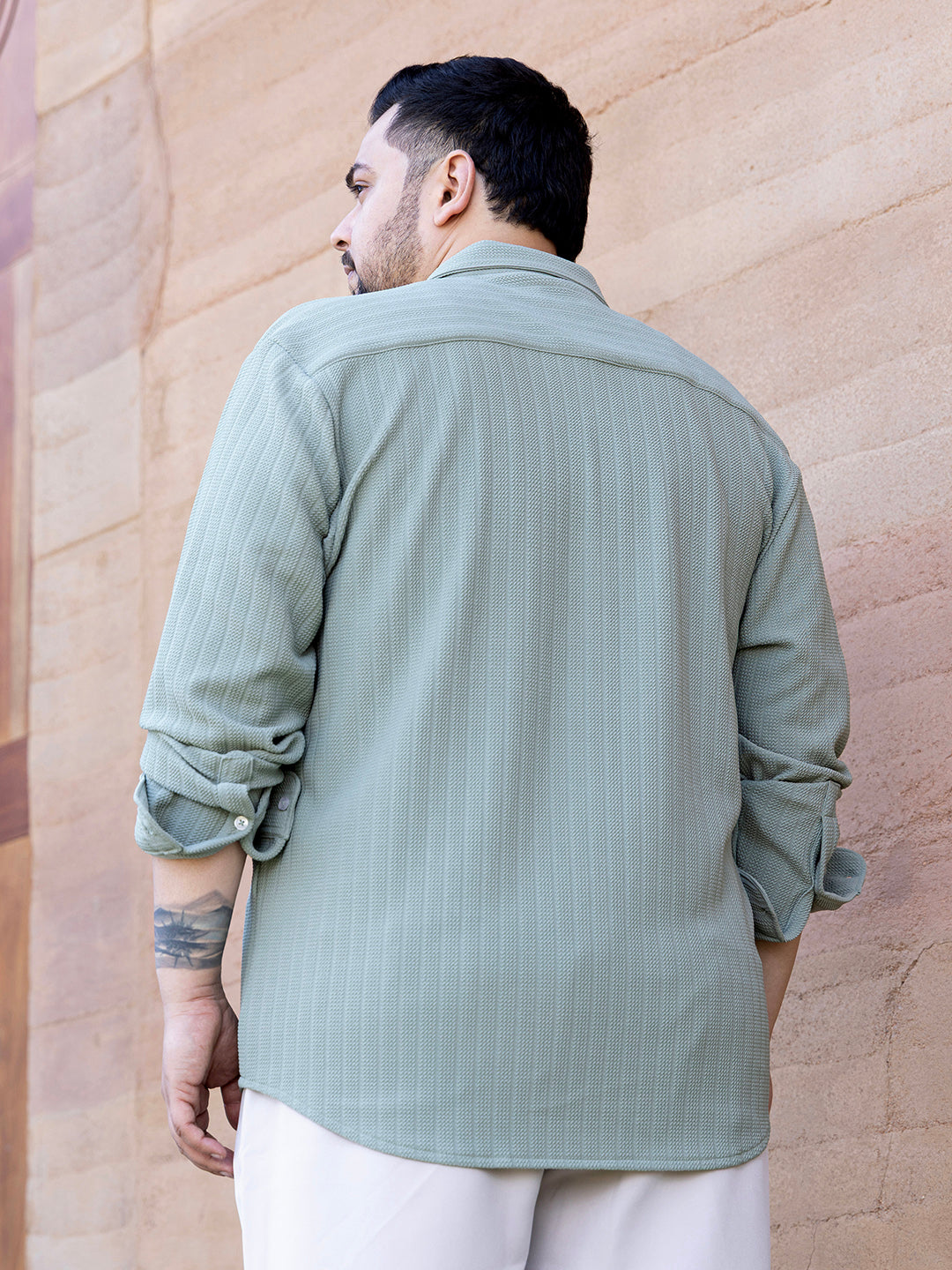Rope-Textured Shirt