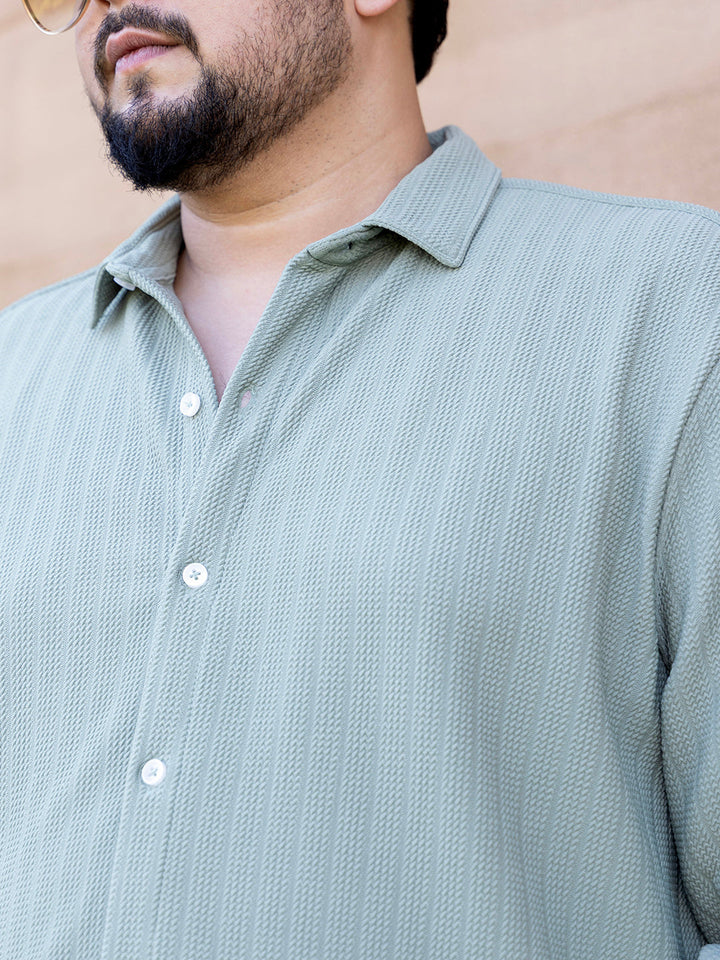 Rope-Textured Shirt