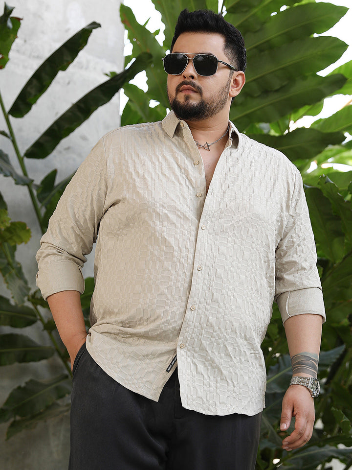 Embossed Geometric Shirt