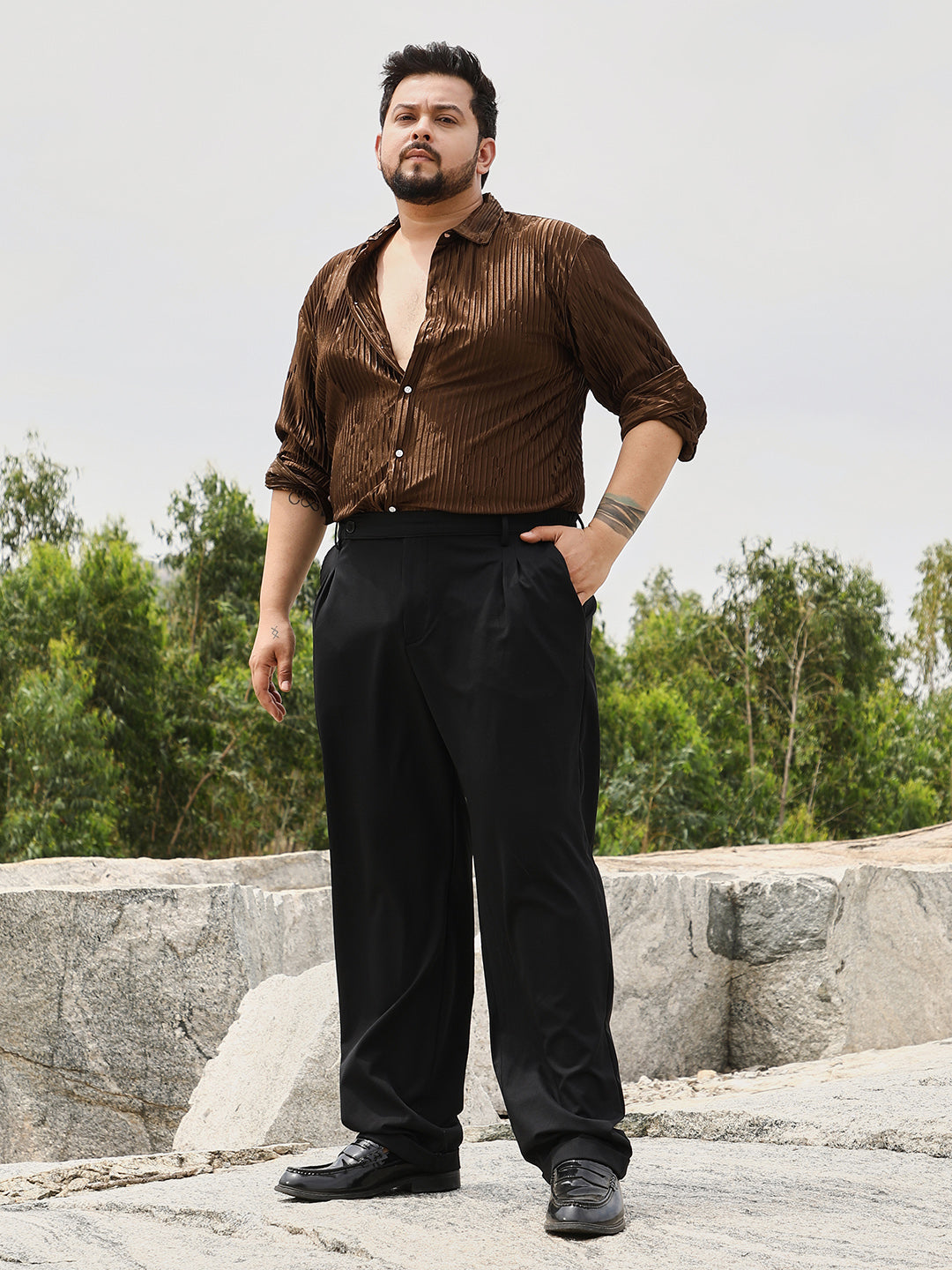 Pleated-Rhombus Shirt