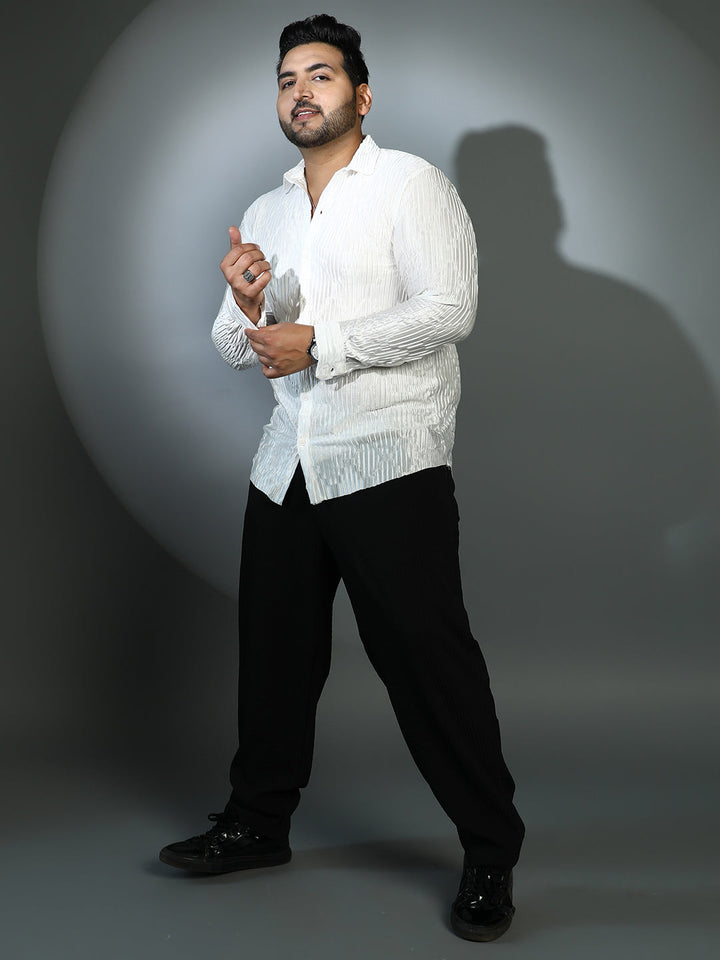 Shard-Pleated Shirt