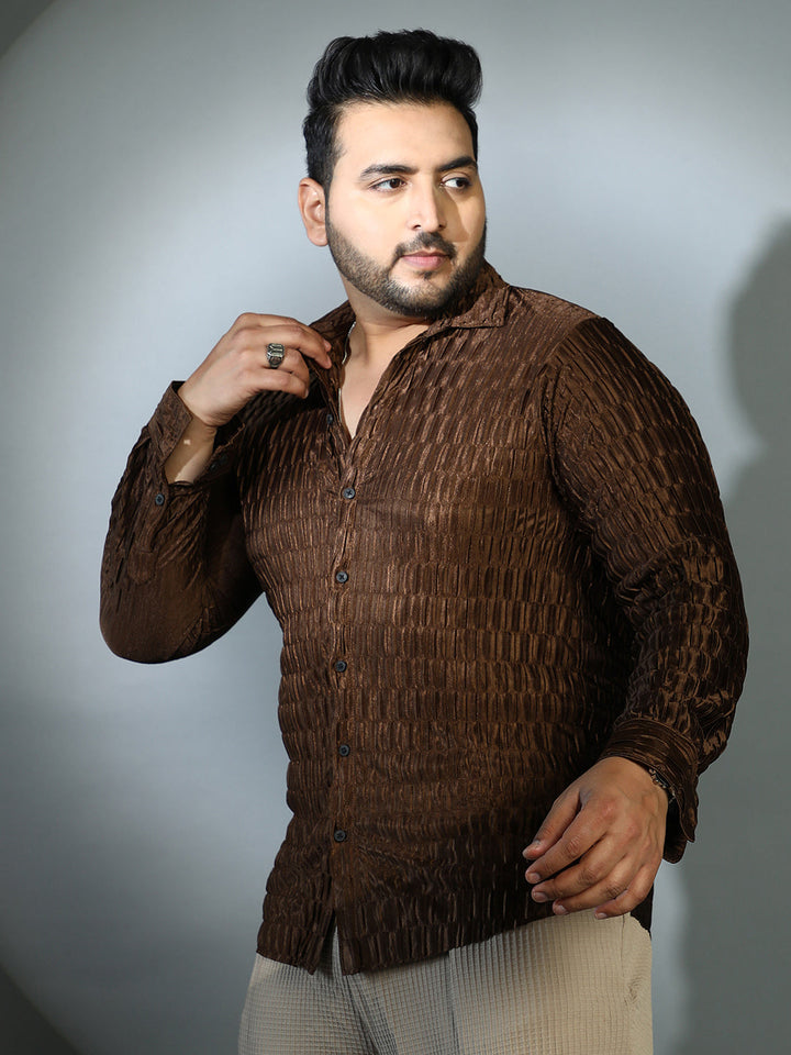 Ruche-Pleated Shirt