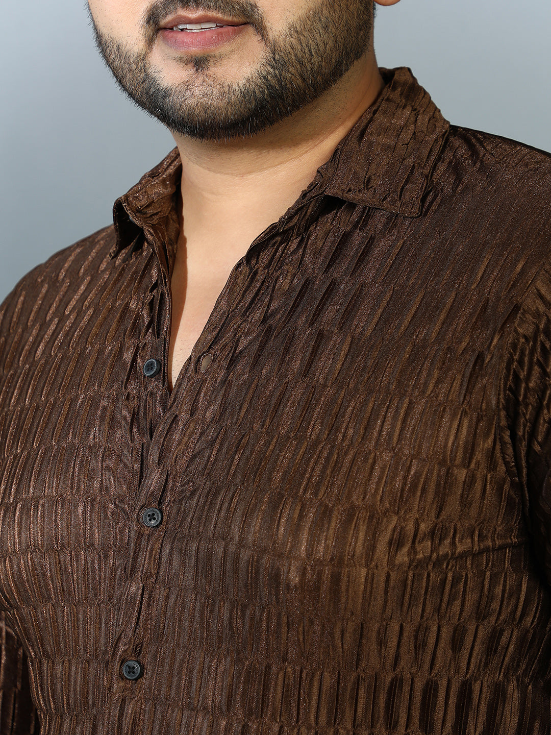 Ruche-Pleated Shirt