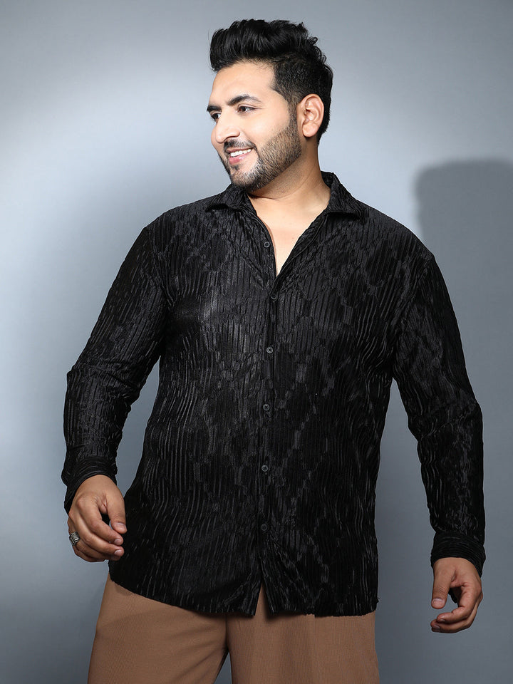Shard-Pleated Shirt