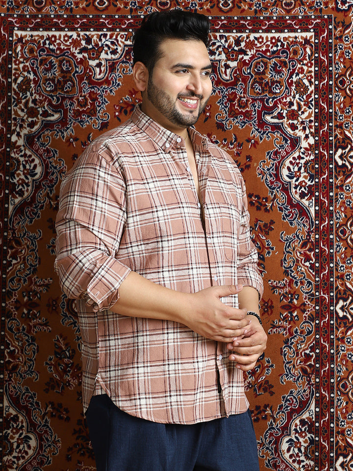 Tactile-Check Regular Shirt