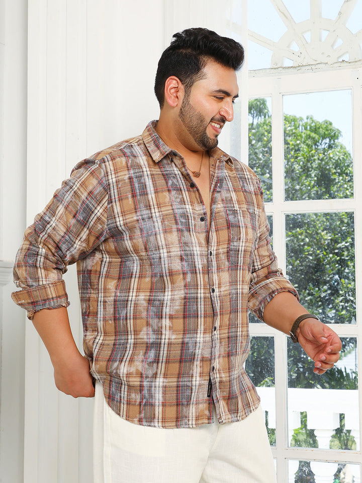 Splatter-Tartan Shirt
