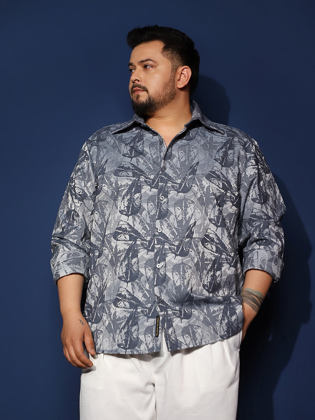 Willow-Foliage Imprint Shirt