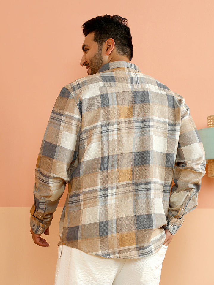 Gradient-Plaid Shirt
