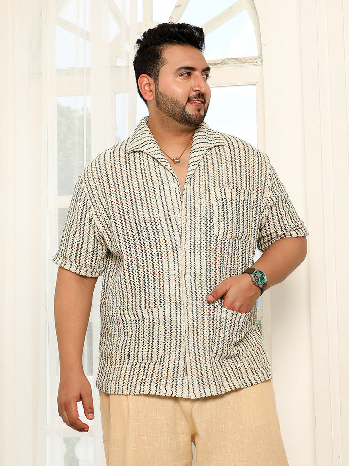 Striped Crochet Shirt