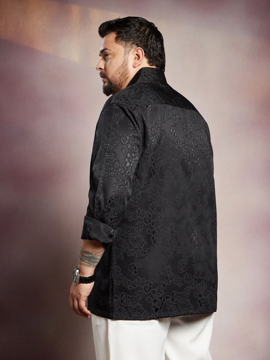 Floral Self-Woven Shirt