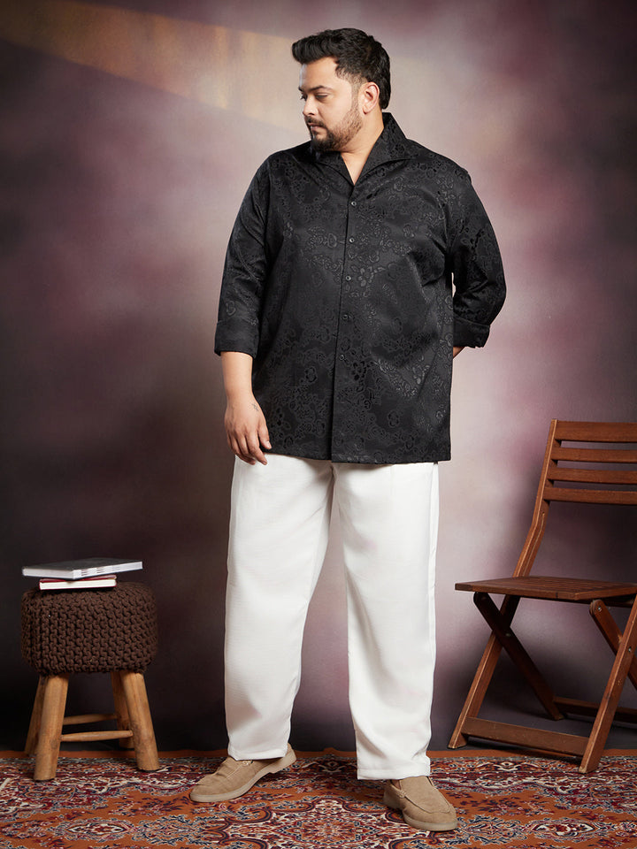 Floral Self-Woven Shirt