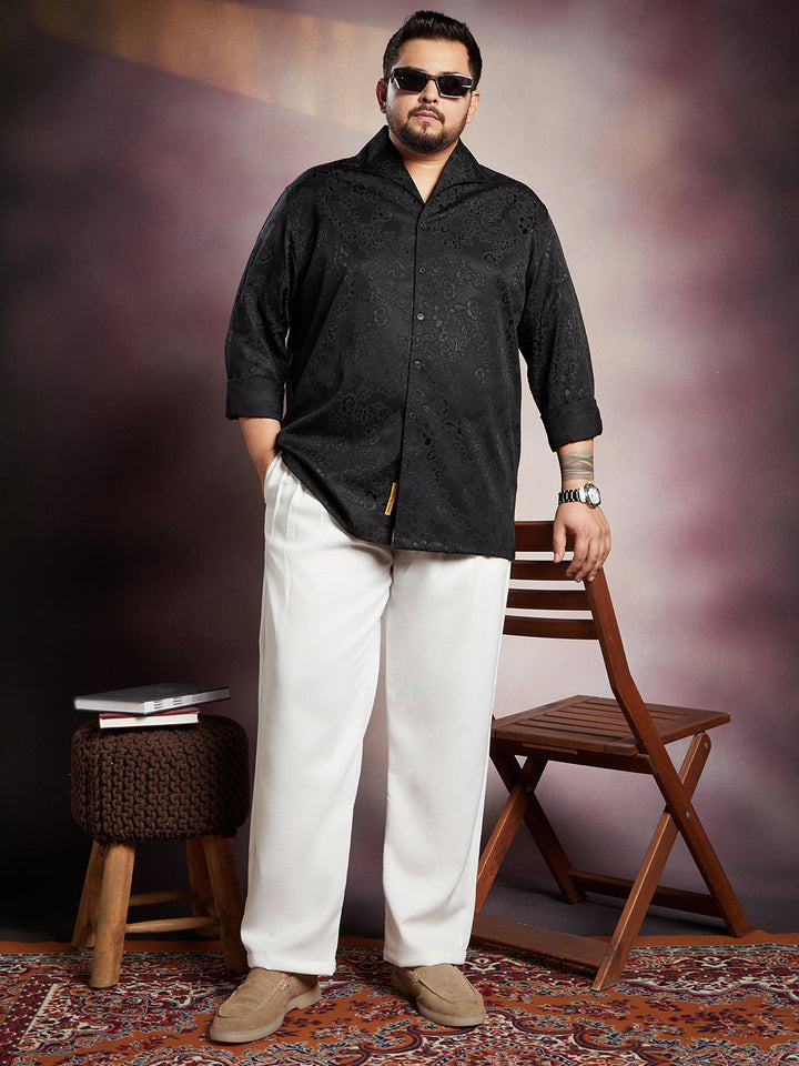 Floral Self-Woven Shirt