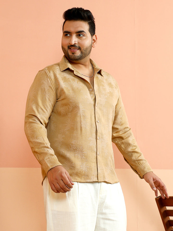 Palm-Jacquard Shirt