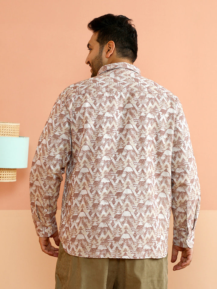 Abstract-Fade Woven Shirt