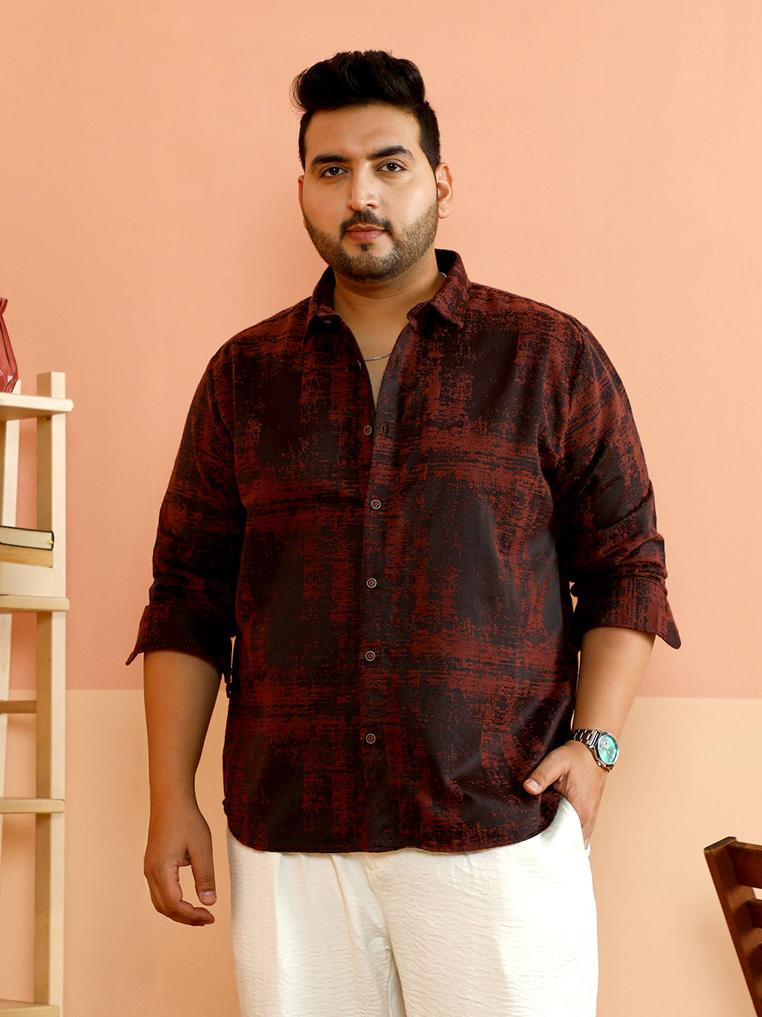 Abstract-Fade Woven Shirt
