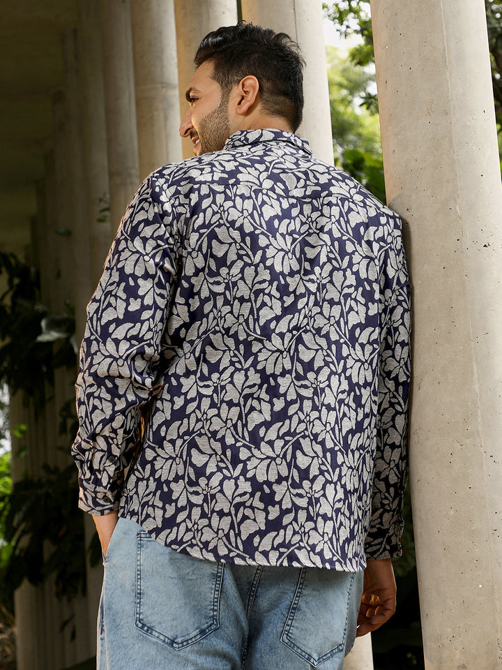 Botanic-Cluster Jacquard Shirt