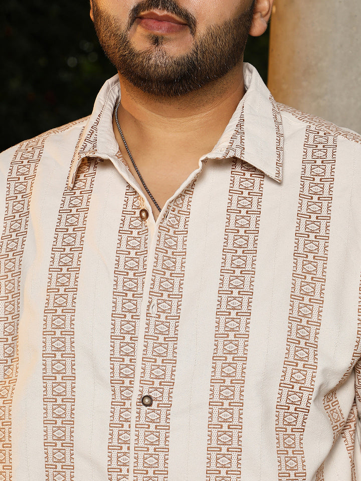 Indie-Stripe Jacquard Shirt