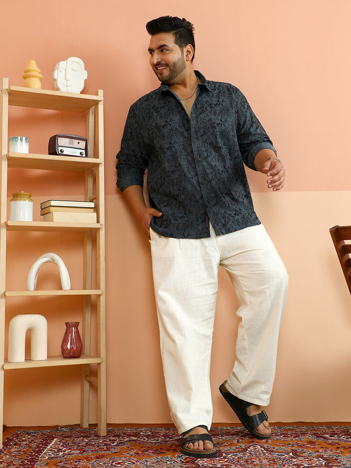 Botanical-Jacquard Shirt