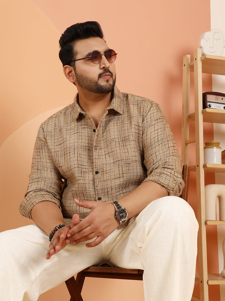 Contrast Interweave Shirt