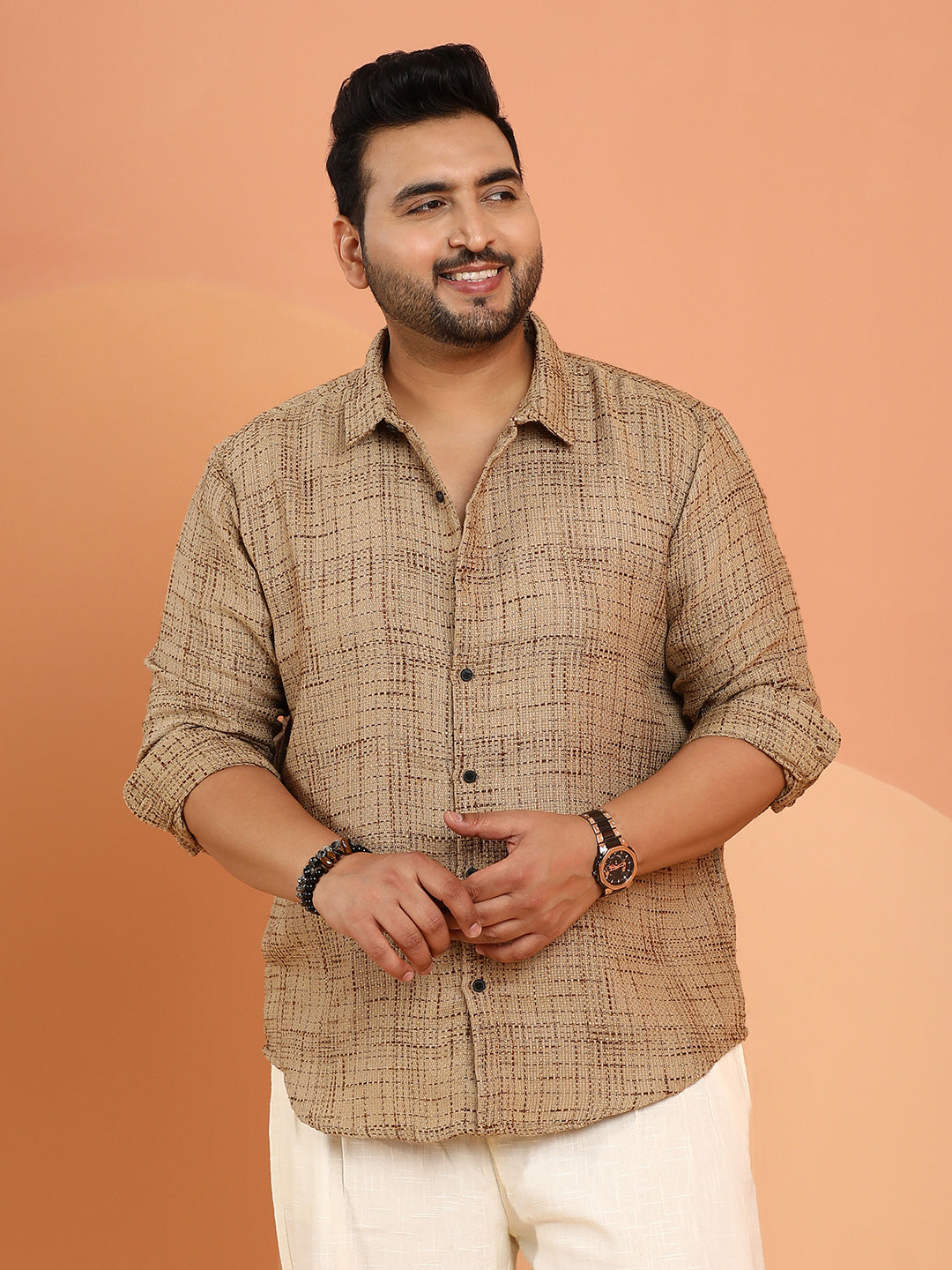 Contrast Interweave Shirt