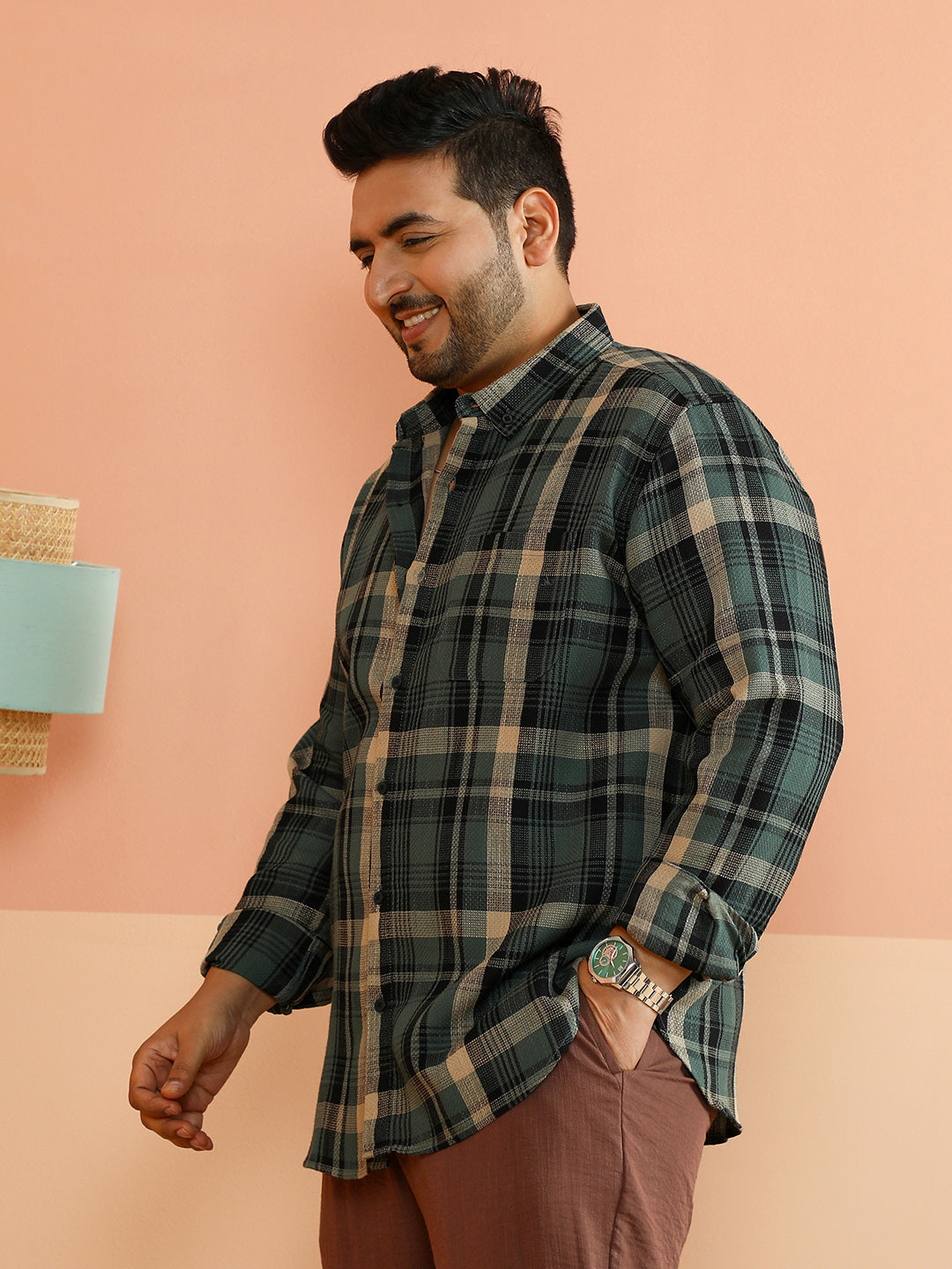 Tartan-Tactile Regular Shirt