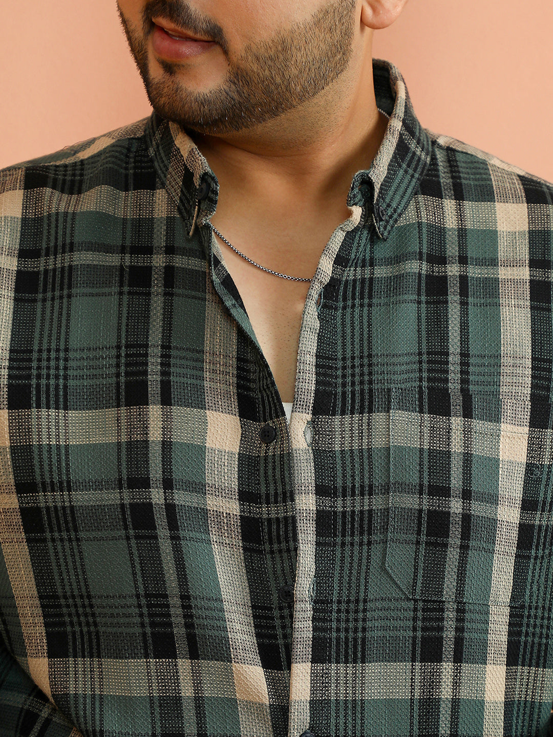 Tartan-Tactile Regular Shirt