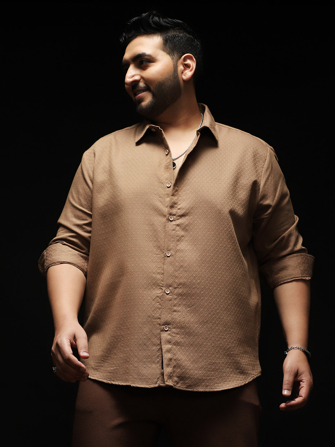 Indie-Motif Jacquard Shirt