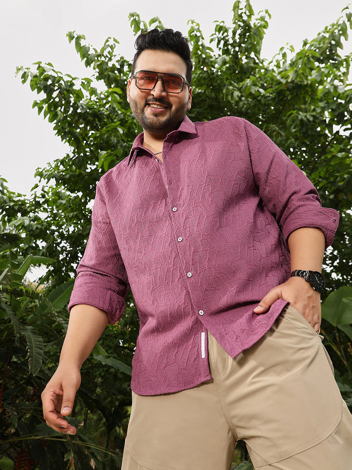 Geo-Abstract Jacquard Shirt