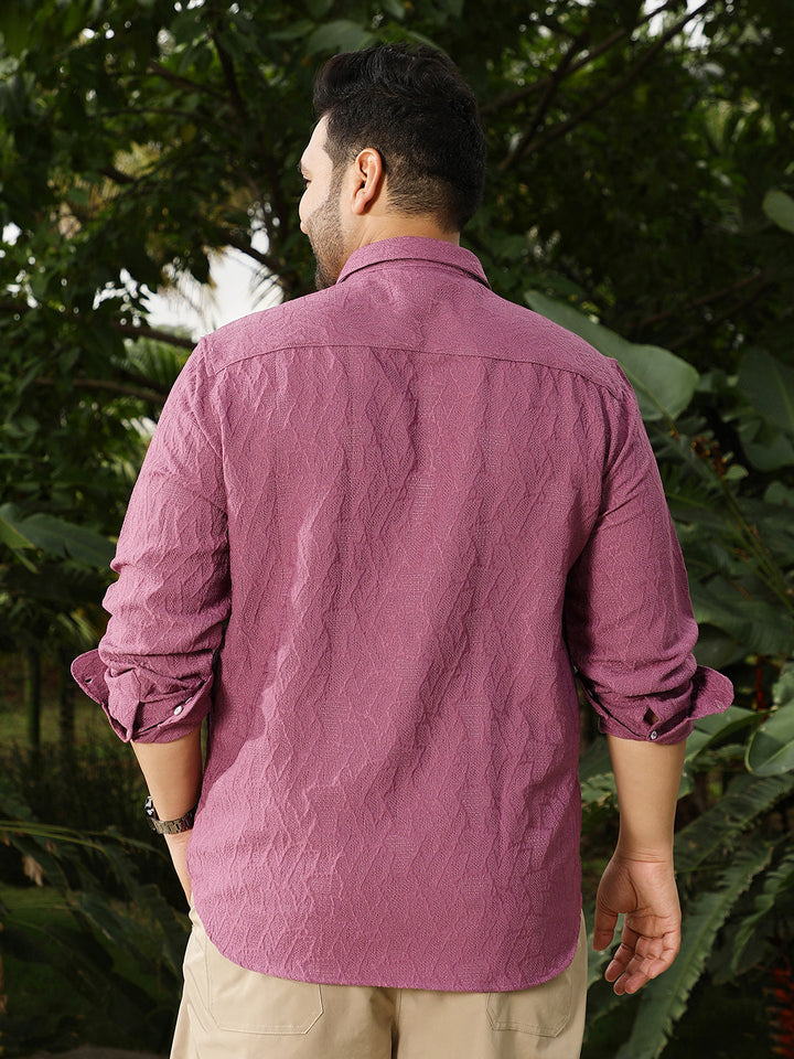 Geo-Abstract Jacquard Shirt