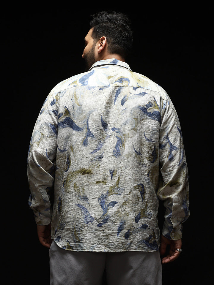 Waterbrush-Imprint Dobby Shirt