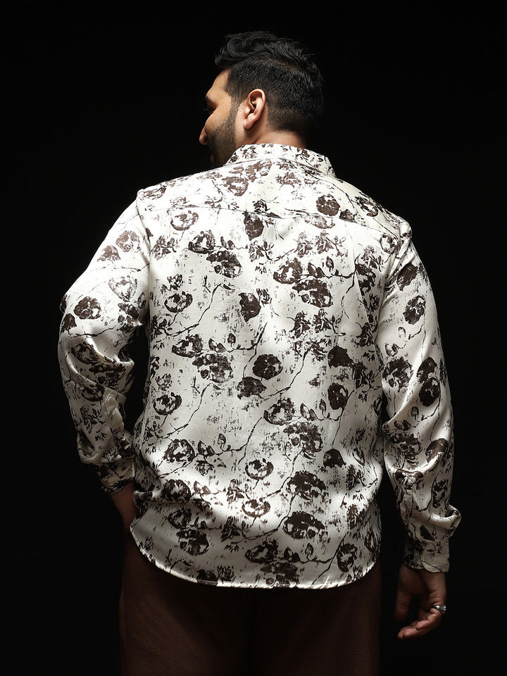 Faded-Flora Jacquard Shirt