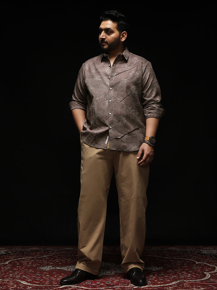 Twig-Imprint Foliage-Tactile Shirt