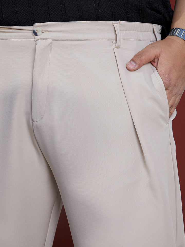 Straight Pleated Trousers