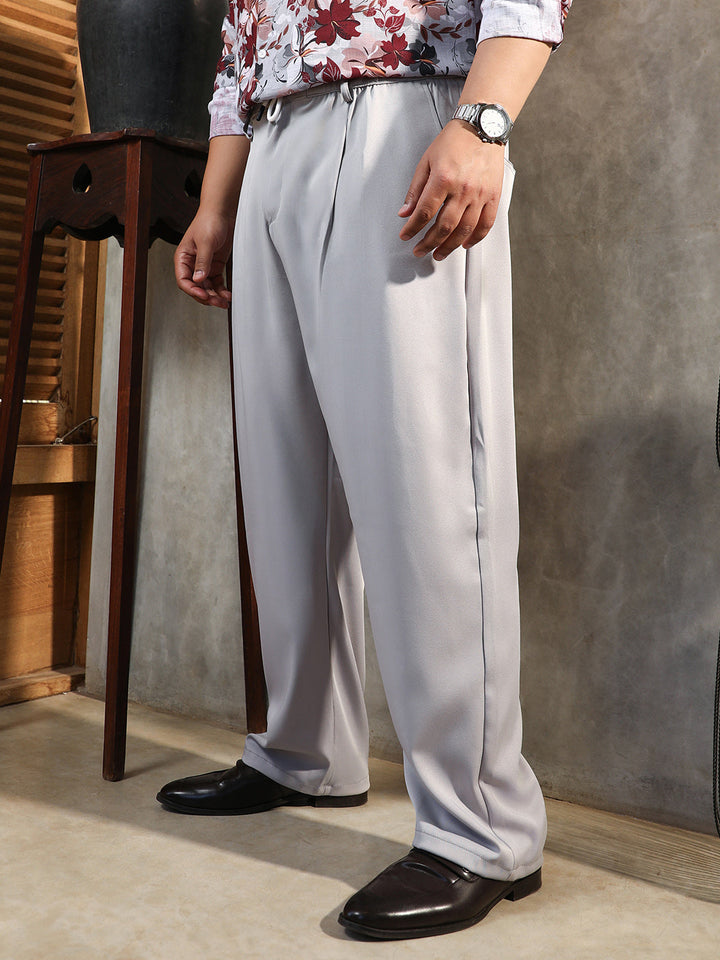 Straight Pleated Trousers
