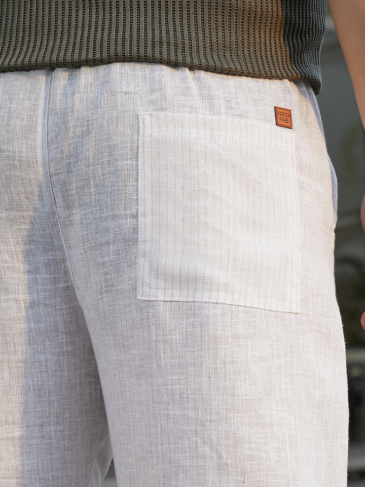 Pinstriped Casual Trousers