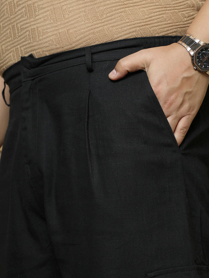Pleated Utility-Tapered Trousers