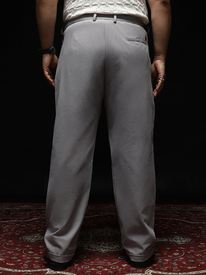 Extended-Waistband Straight Trousers