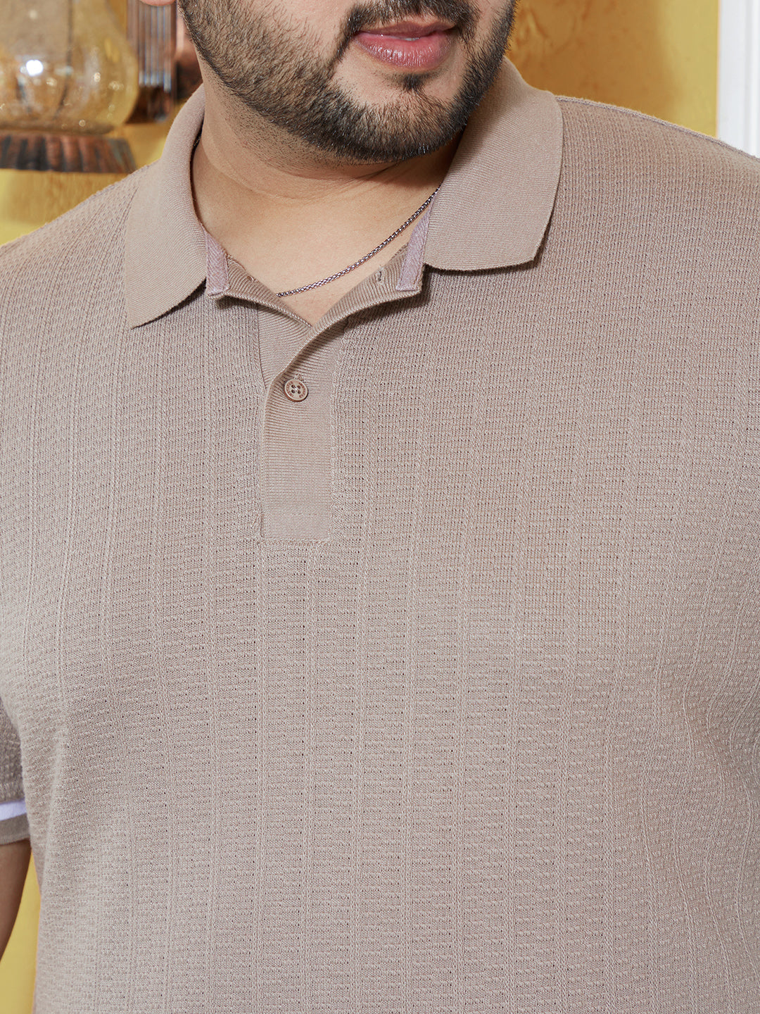 Textured Polo T-Shirt