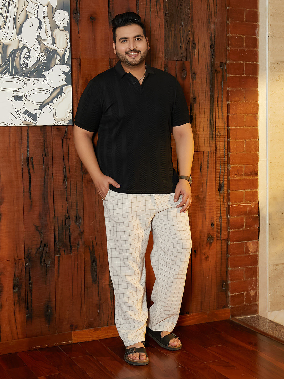 Bi-Panel Polo T-Shirt