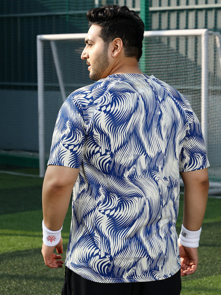 Abstract-Stroke Activewear T-Shirt