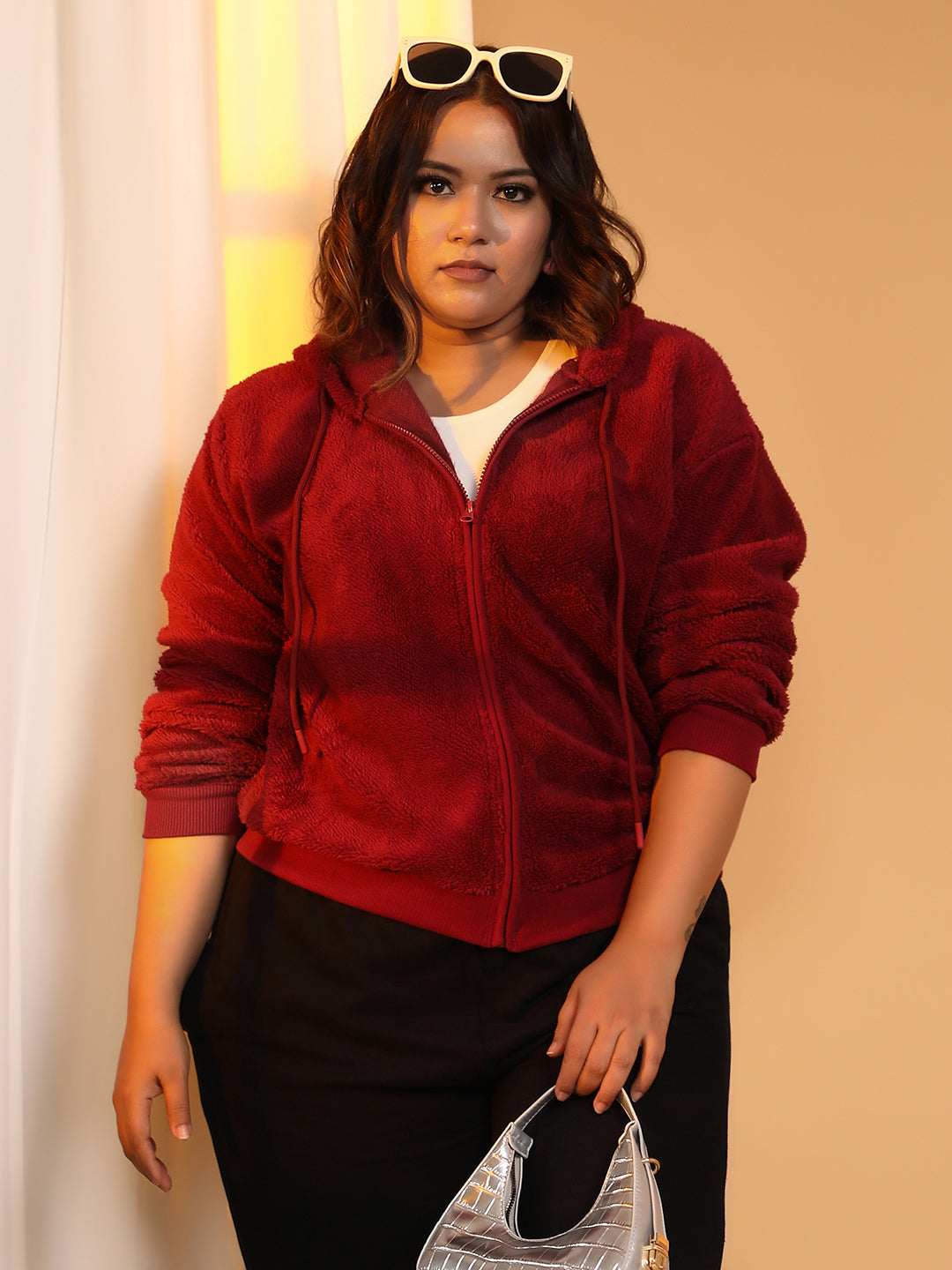 Zip-Front Fleece Hoodie