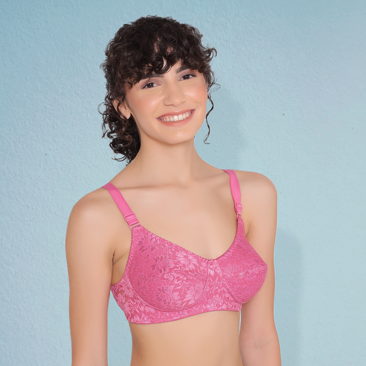 Women's Non Padded Full Coverage Full Net Bra -Erin