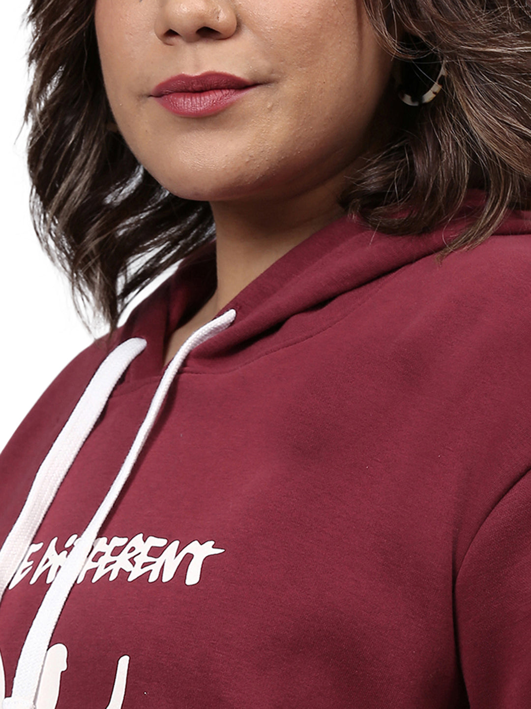 Printed Casual Hooded Sweatshirt